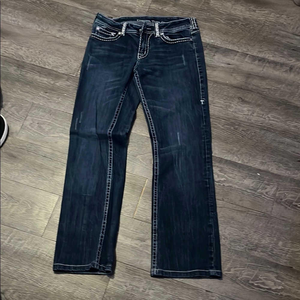 Cowgirl Tuff Blue Boot Cut Jeans Classic Denim